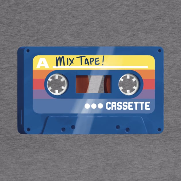 Mix Tape - Blue by Gavin Otteson Art